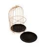 Two Layer Cage Ceramic Platter with Maroon Black Plates