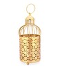 Cage Lantern Brown & Gold