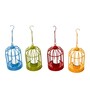 Cage Multicolor Iron (Set of 4) Hanging Tea Light Holder