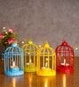 Cage Multicolor Iron (Set of 4) Hanging Tea Light Holder