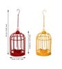 Cage Yellow Iron (Set of 2) Hanging Tea Light Holder