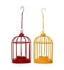 Cage Yellow Iron (Set of 2) Hanging Tea Light Holder