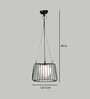 Barrio Caged White Metal Hanging Light
