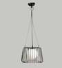 Barrio Caged White Metal Hanging Light