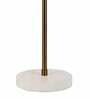 Caged Orb Gold Table Lamp With White Marble Base
