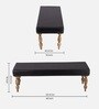 Cairo Bench In Black Colour