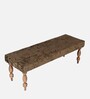 Cairo Bench In Green Sparkle Colour