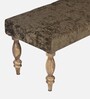 Cairo Bench In Green Sparkle Colour