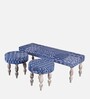 Cairo Bench Set In Indigo Colour