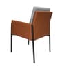 Cairo Leather Chair In Grey Colour Cairo Leather Chair In Grey Colour