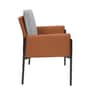 Cairo Leather Chair In Grey Colour Cairo Leather Chair In Grey Colour