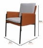 Cairo Leather Chair In Grey Colour Cairo Leather Chair In Grey Colour