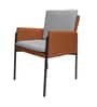 Cairo Leather Chair In Grey Colour Cairo Leather Chair In Grey Colour