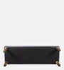 Cairo Velvet Accent 3 Seater Bench In Grey Colour