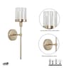 Cairo Shine Brass Metal Finish Wall Light
