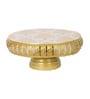 Cake Print Metal Cake Platter WIth Knife & Server