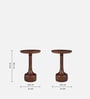 Calder Mango Wood End Table in Tubbaq Finish Calder Mango Wood End Table in Tubbaq Finish
