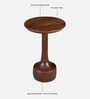 Calder Mango Wood End Table in Tubbaq Finish Calder Mango Wood End Table in Tubbaq Finish
