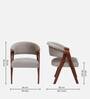 Caldew Solid Wood Arm Chair in Scratch Resistant Honey Oak Finish