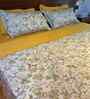 Calendula Yellow 100% Cotton Floral 250 GSM Double Bed AC Comforter