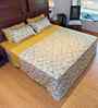 Calendula Yellow 100% Cotton Floral 250 GSM Double Bed AC Comforter