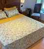 Calendula Yellow 100% Cotton Floral 250 GSM Double Bed AC Comforter