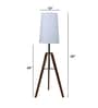Calgery Floor Lamp ( Teak Wood Base )