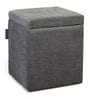 Cali Fabric Ottoman in Grey Colour