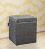 Cali Fabric Ottoman in Grey Colour