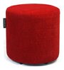 Cali Fabric Pouffe in Red Colour