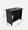 Caliber Computer Table in Black Finish