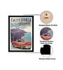California Tobias Multicolour Textured Paper Framed Art Print