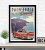 California Tobias Multicolour Textured Paper Framed Art Print
