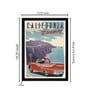 California Tobias Multicolour Textured Paper Framed Art Print