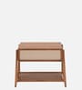 Calista Bedside Table In Brown Finish