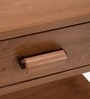 Calista Bedside Table In Brown Finish