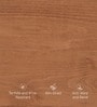 Calista Bedside Table In Brown Finish