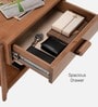 Calista Bedside Table In Brown Finish