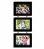 Set Of 3 Black Solid Wood Collage Photo Frames