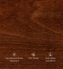 Calista King Size Bed In Brown Finish