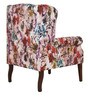 Calisto Wing Chair in Floral Blush Colour