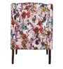 Calisto Wing Chair in Floral Blush Colour