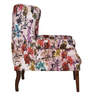 Calisto Wing Chair in Floral Blush Colour