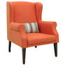 Calisto Wing Chair in Rust Colour