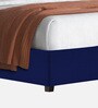 Caliya Velvet Upholstered King Size Bed in Imperial Blue Colour