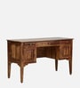Calladrum Sheesham Wood Writing Table In Rustic Teak Finish