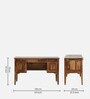 Calladrum Sheesham Wood Writing Table In Rustic Teak Finish