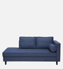 Calleros Fabric Chaise Lounger in Navy Blue Colour
