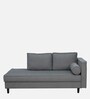 Calleros Fabric Chaise Lounger in Steel Grey Colour