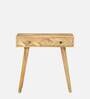 Calliop Solid Wood Study Table In Natural Finish